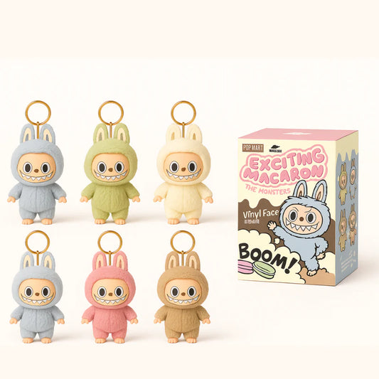Labubu Cartoon Wild Keychain – سلسلة مفاتيح لابوبو الكرتونية بشكل وحشي (ألوان عشوائية)