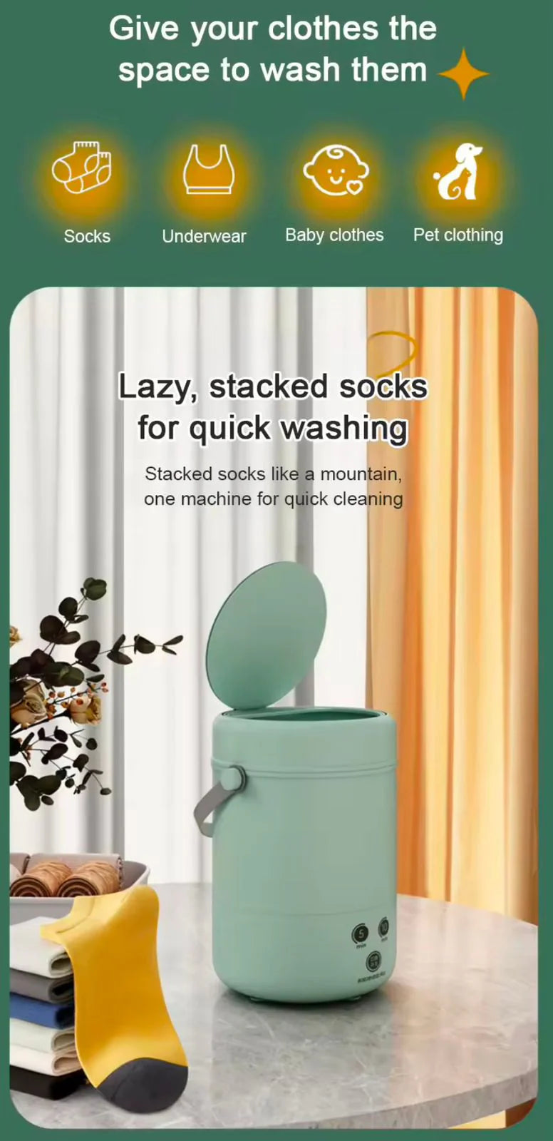 Mini Washing Machine – غسالة صغيرة جديدة
