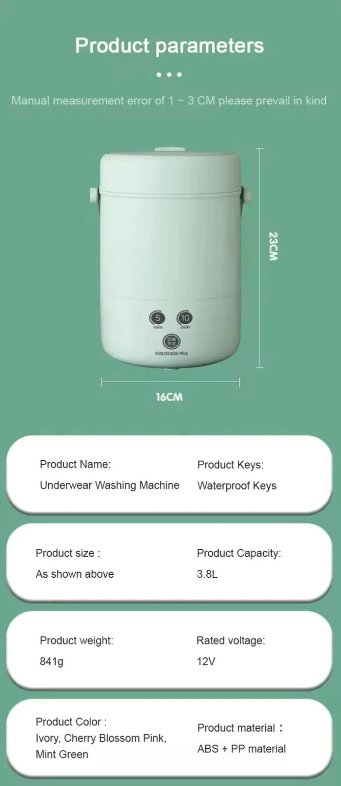 Mini Washing Machine – غسالة صغيرة جديدة