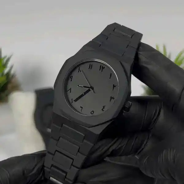 Black Arabic Aura Watch | ساعة هالة عربية سوداء
