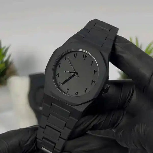 Black Arabic Aura Watch | ساعة هالة عربية سوداء