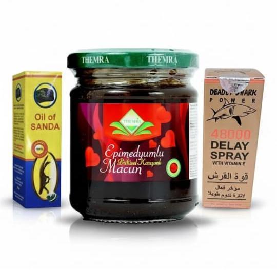 Ultimate Men’s Performance Pack – Turkish Epimedyum Macun + Delay Spray + Enlargement Oil